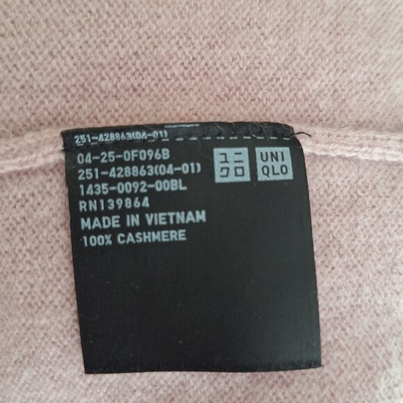 Soft light pink 100% cashmere Women's Sweater Size XL/XXL - Picture 4 of 4